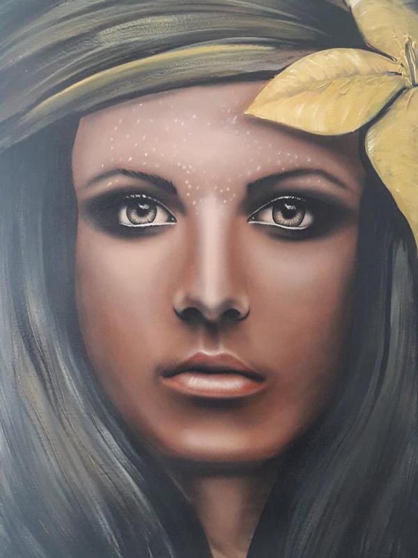 Girl with flower